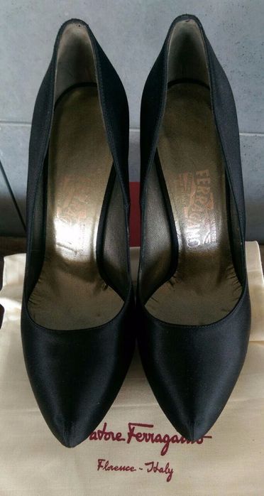 Szpilki Salvatore Ferragamo NOWE czarne rozm 37