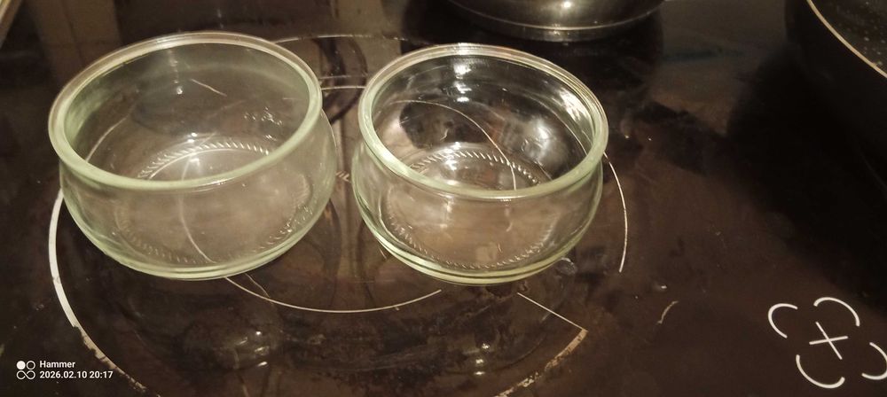pojemniki szklane 2 sztuki