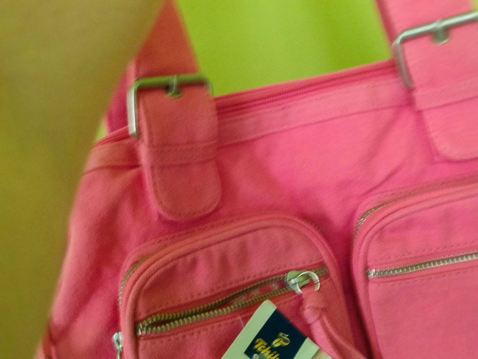 Tchibo różowa torebka bawelniana