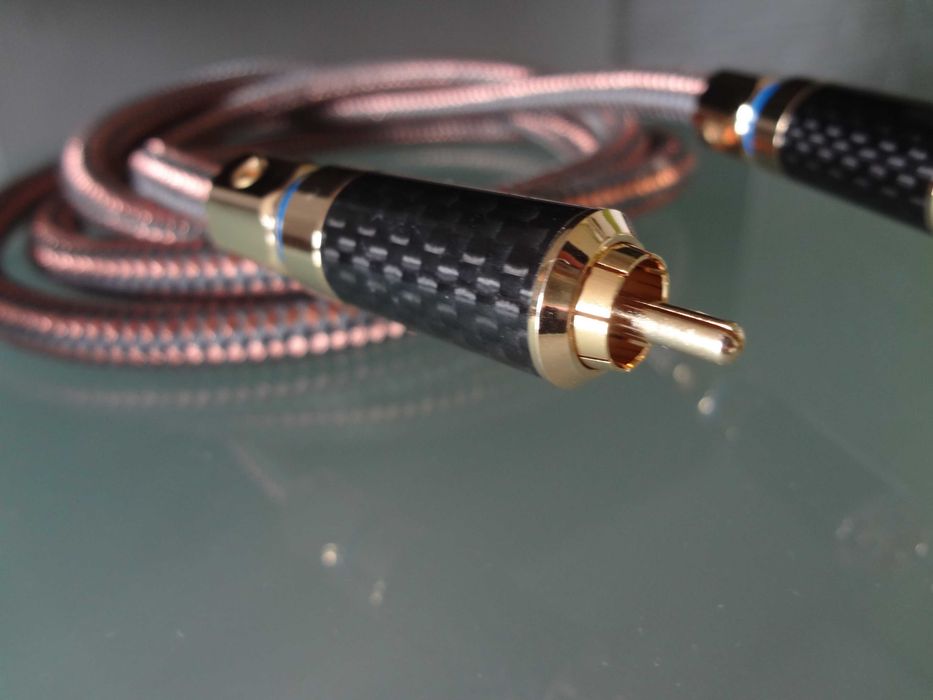 Accuphase RCA gold carbon miedź