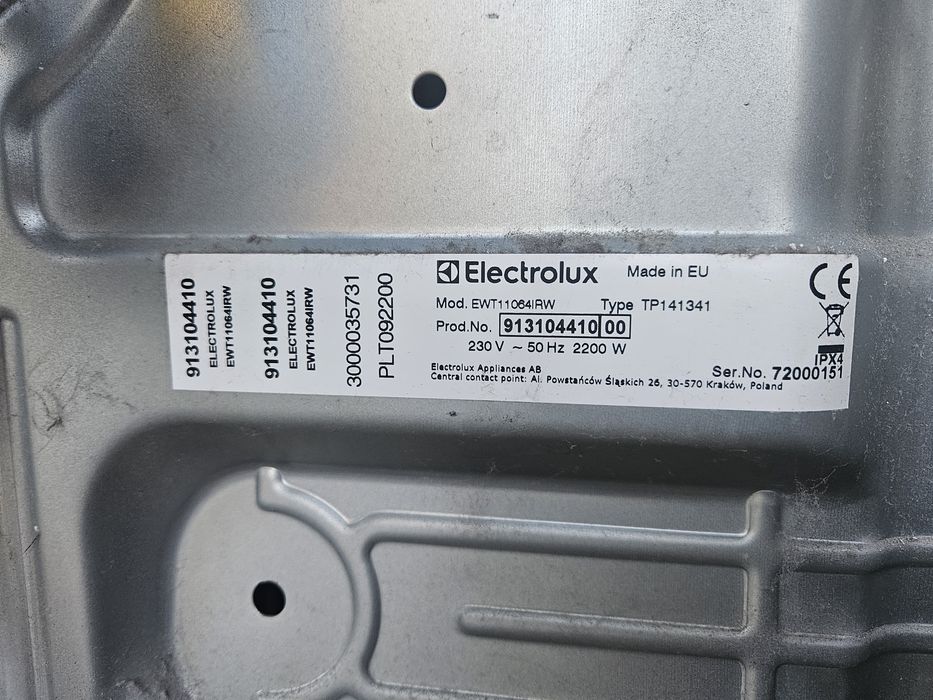 Moduł sterujący pralki Elektrolux