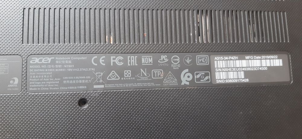 Acer Aspire N19H1 розборка