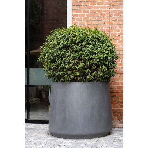 Donica duża lekka tarasowa ogrodowa Pottery Pots Jumbo Patt XS szara