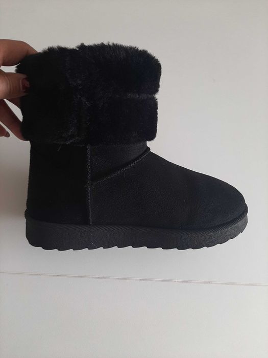 Botas Camurça Pretas N°36 Novas