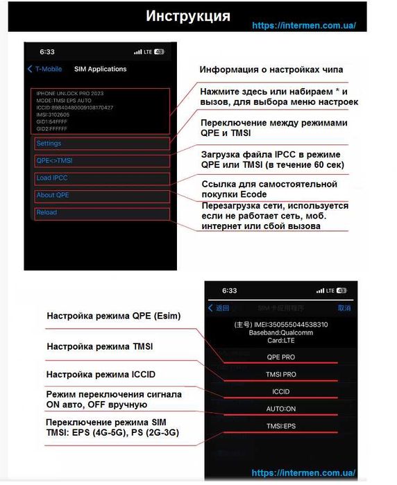 R-SIM Heicard QPE 5G eSIM розблокування iPhone 12–17 unlock