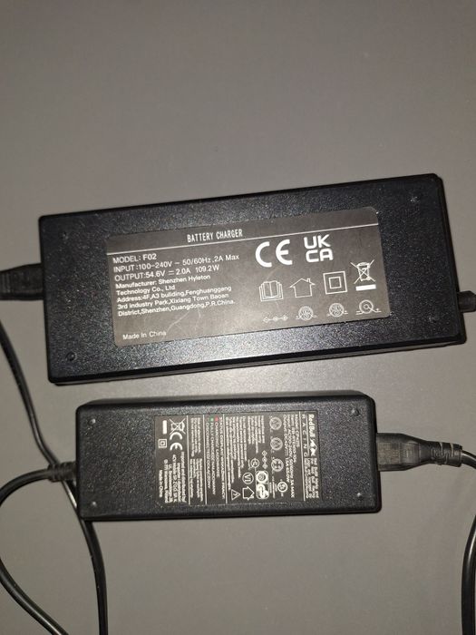 Ładowarki 54.6v oraz 42v