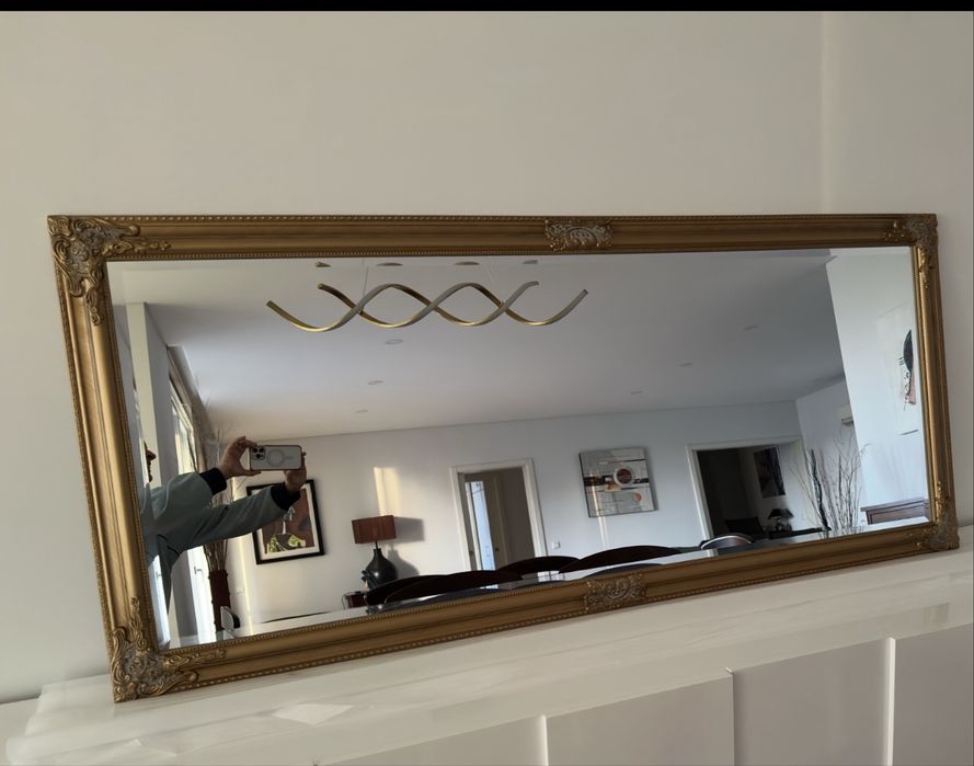 Espelho 72x162 dourado