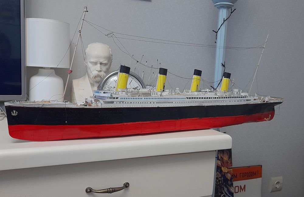 Тітанік паперова модель