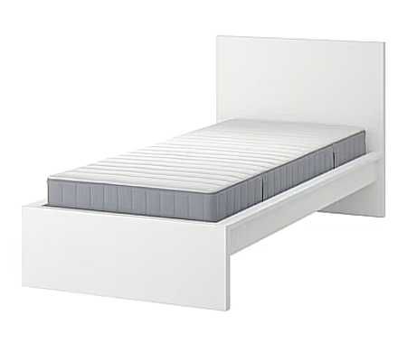 Cama MALM para 1 pessoa com colchão e estrado