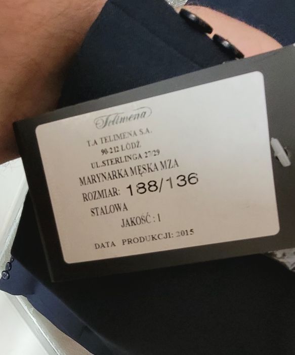 Marynarka kierowcy MZA.