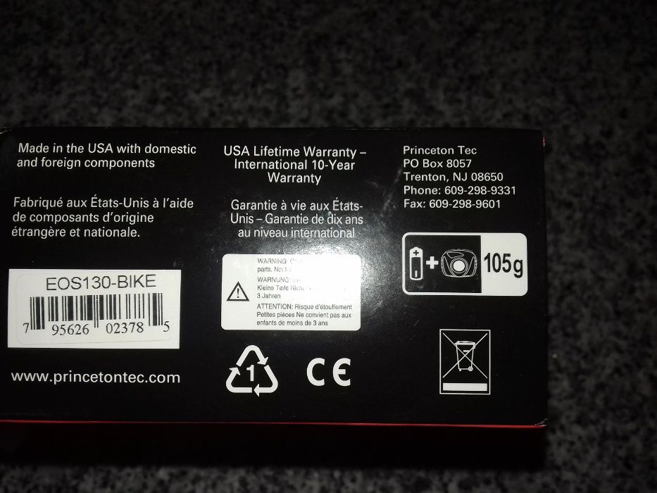 Luz led de bicicleta princeton tec Nova