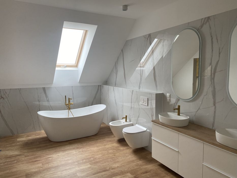 Łazienki,  kompleksowe wykończenia