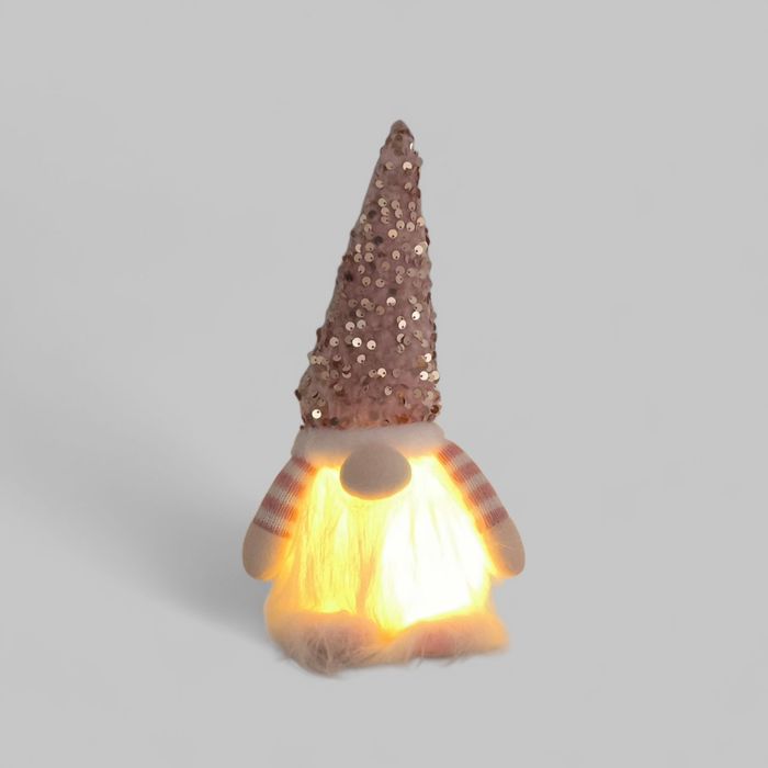 Новорічні Гноми з Паєтками Інтер'єрна іграшка Різдвяний ельф 3 кольори