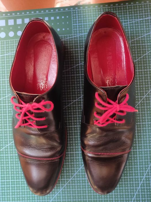 Buty skurzane nr 40 oxfordy