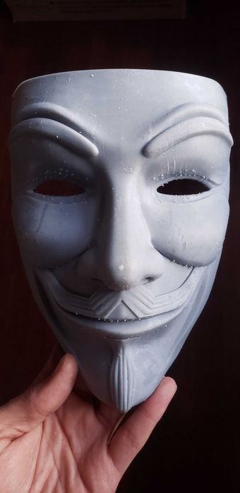 Máscara Guy Fawkes (V de Vingança) - Resina SLA Premium