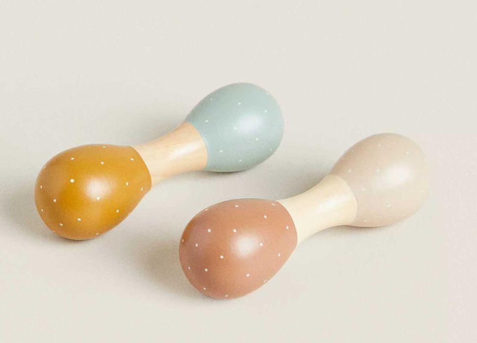 Zara Home Maracas De Madeira Para Criancas Ovo Shake