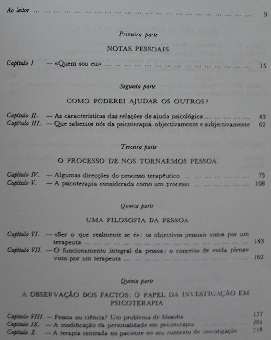 Tornar-Se Pessoa de Carl R. Rogers