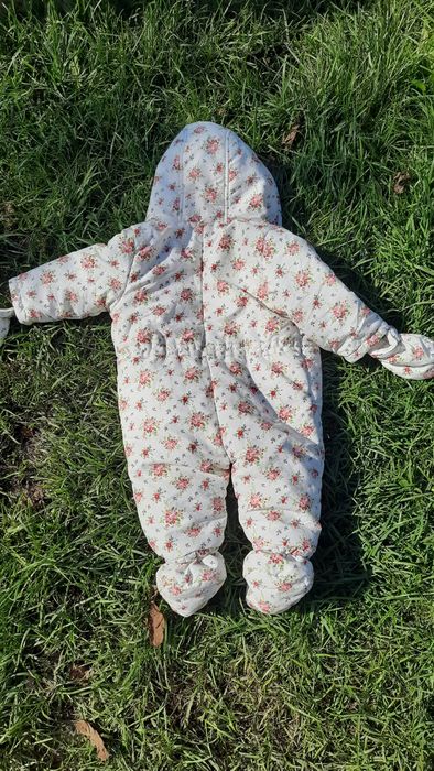 Осінній комбінезон. Теплий. Дівчинка. 74 р (6-9 міс)