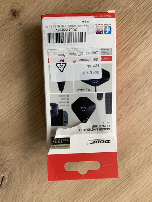 Adapter do myszy i klawiatury do Nintendo Switch