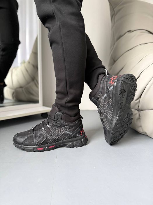 ДУЖЕ ТЕПЛІ‼️Asics Gel-Kahana 8 High Black Rose Gold Fur,асікс кахана,а