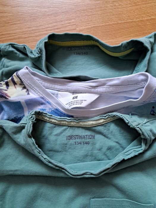 Koszulki dla chłopca H&M i inne r.134/140 - 3 szt. za 10 zł