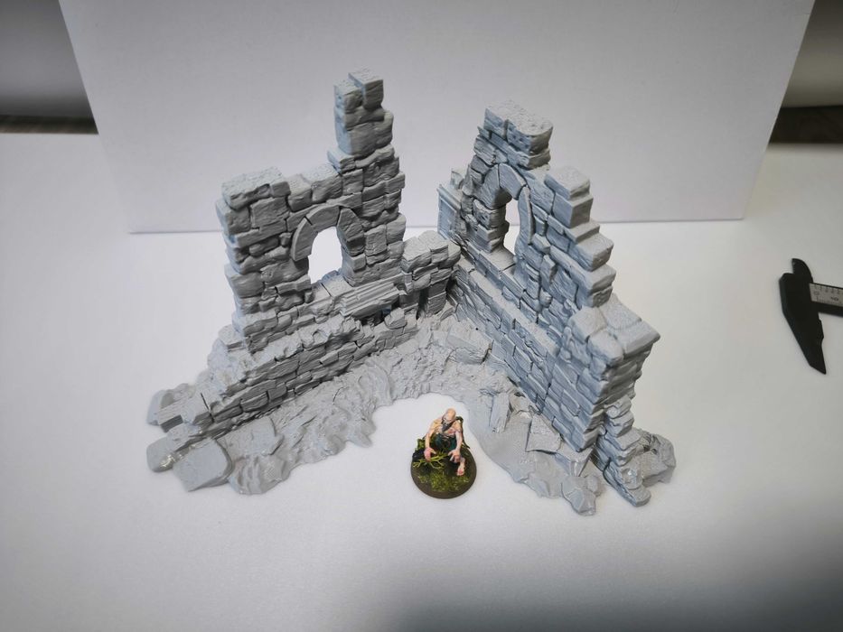 Duże ruiny 1 RPG Diorama Makieta (Zaginione Miasto)