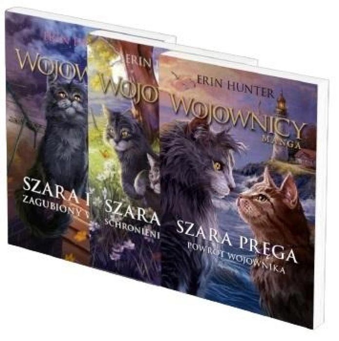 Pakiet: Wojownicy. Szara pręga - Trylogia Nowa Baśń Erin Hunter Rok