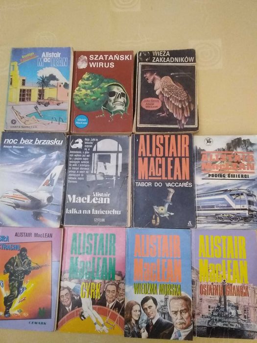 Alistair MacLean zestaw książek kieszonkowe wydania