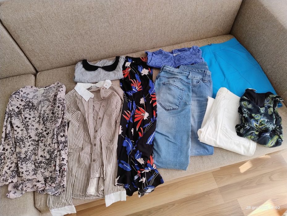 Zestaw ubrań top secret spodnie spódnica bluzka