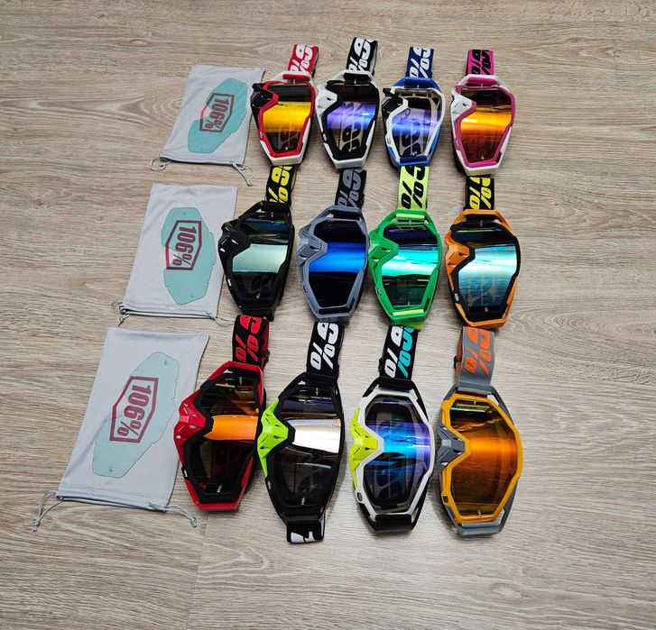 Кросові мото окуляри 106% 100% лінза + чохол кроссовые мото очки шлем