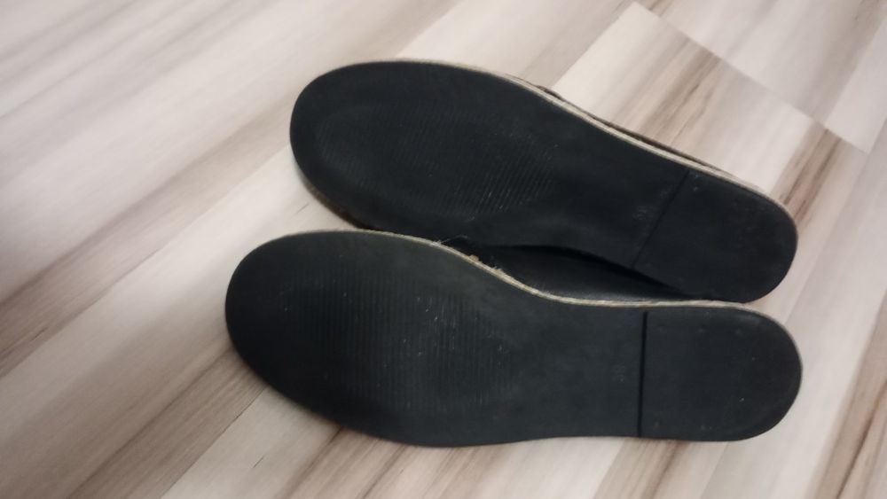 Półbuty damskie skórzane czarne rozm 39