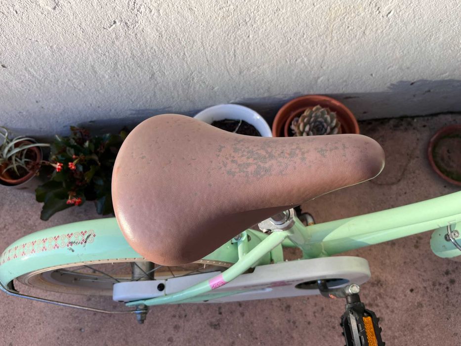 Bicicleta Infantil Legrand 16’’ com Cesto – Verde Menta