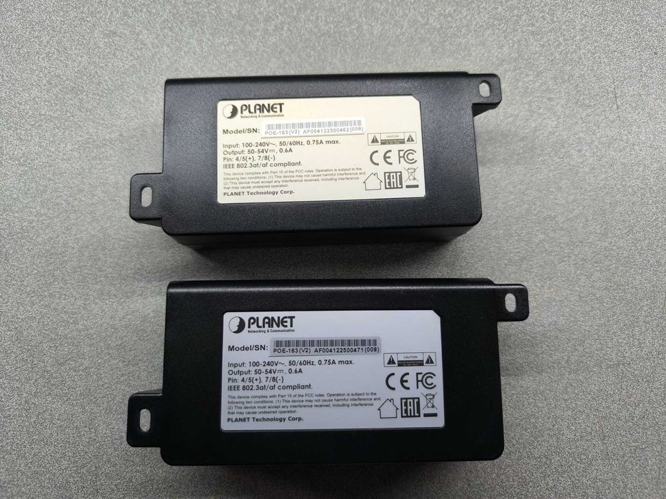 3 unidades injetor POE marca Planet - [LER DESCRIÇÃO]