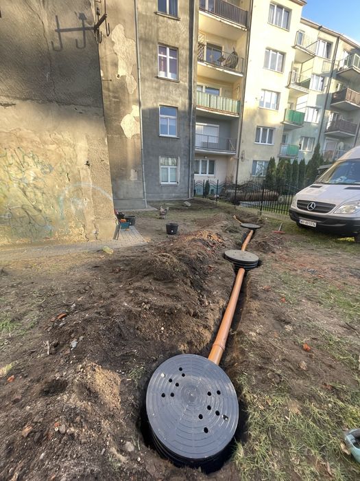 Studnie drenaż deszczowki zbiorniki drenaze iniekcje Cale Pomorze