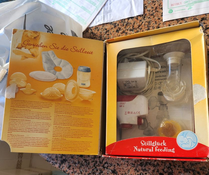 Recipientes AVENT e bomba extratora NUK