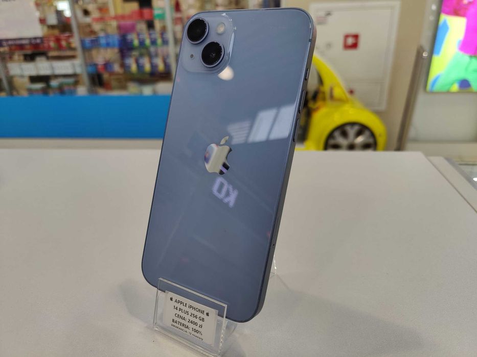 Telefon Apple iPhone 14 Plus 256 GB | Bateria 100% | Gwarancja 12 msc |RÓŻNE KOLORY|