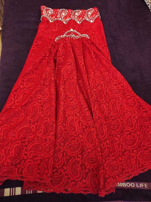 Червоний костюм для східного (арабського) танцю, bellydance