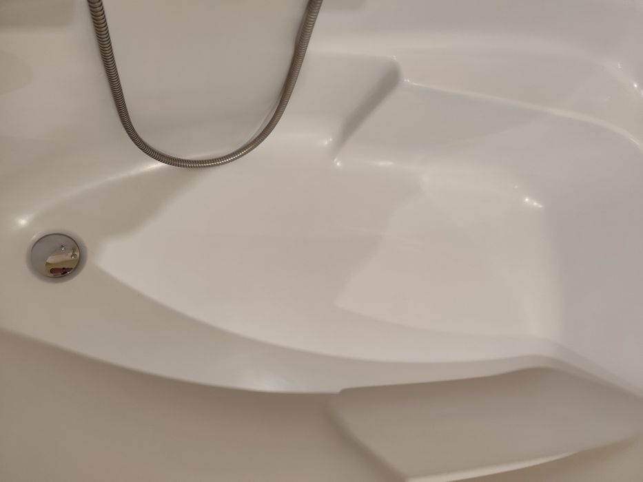 Wanna narożna do zabudowy duża plus bateria termostat