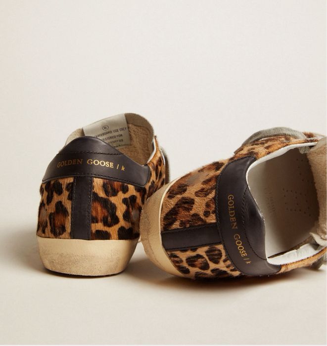 Кеди golden goose леопард шкіра