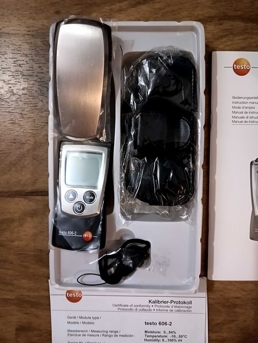 Testo 606-2 Вологомір для дерева, бетону, стяжки, штукатурки, повітря