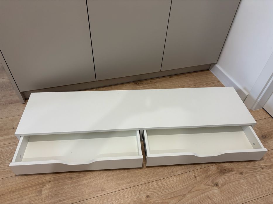 Półka z szufladami biala EKBY ALEX 119/29