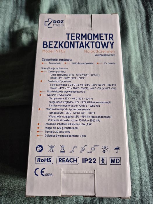 Termometr bezkontaktowy