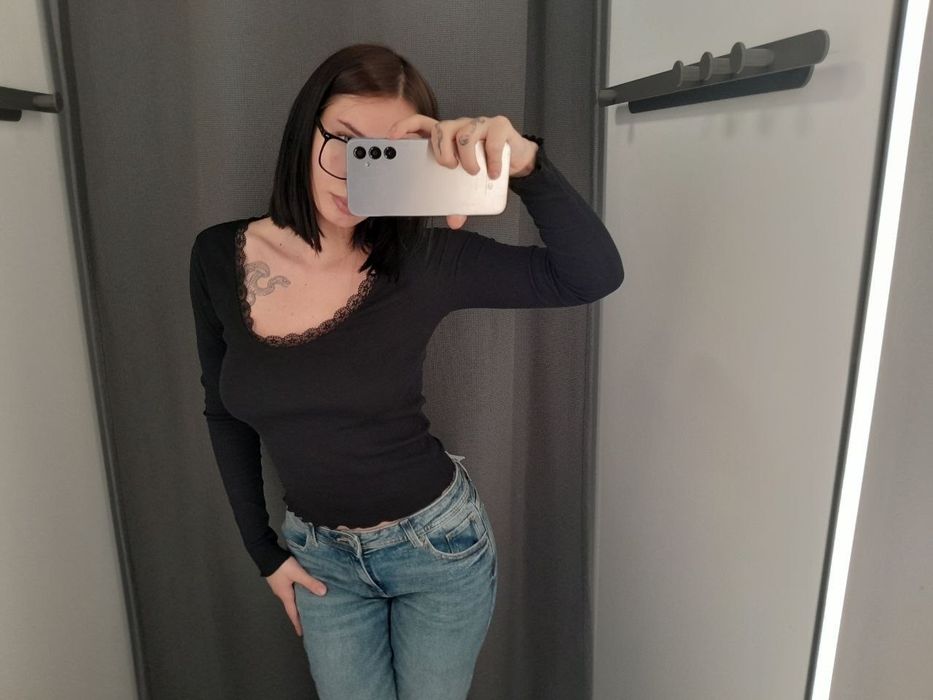 Лонгслив с кружевом, кофта в рубчик Y2K