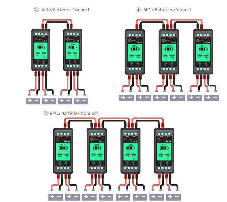 Балансир АКБ 10A Mazava PLC-10 HX02 | Новий, з індикацією |В наявності