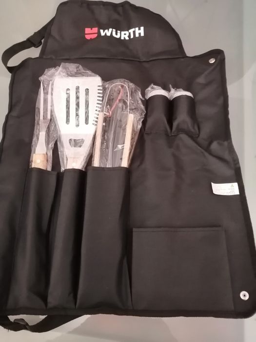 Avental com acessorios para Barbecue