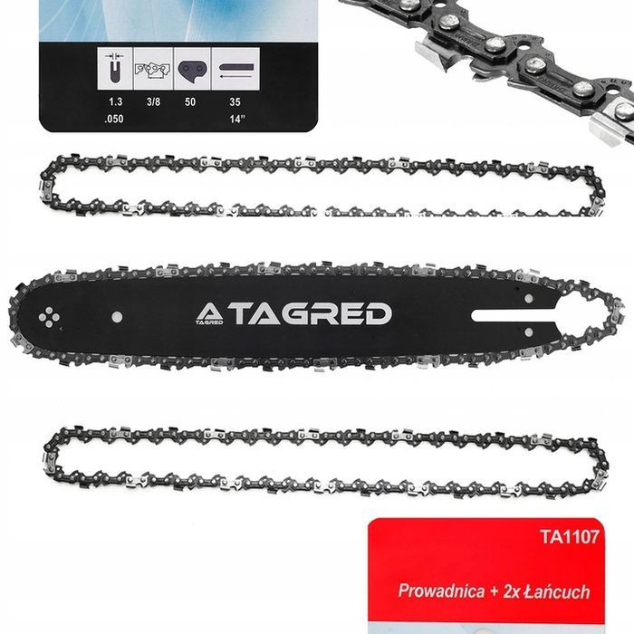 Prowadnica 14'' 2 Łańcuchy 3/8 1,3 Mm 50 Do Stihl