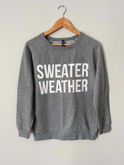 Bluza bez kaptura z napisem