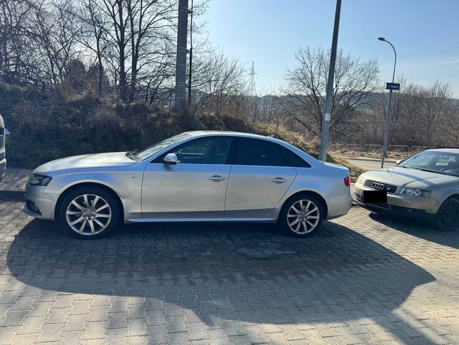 Audi A4 sedan srebrny 2.0 TFSI