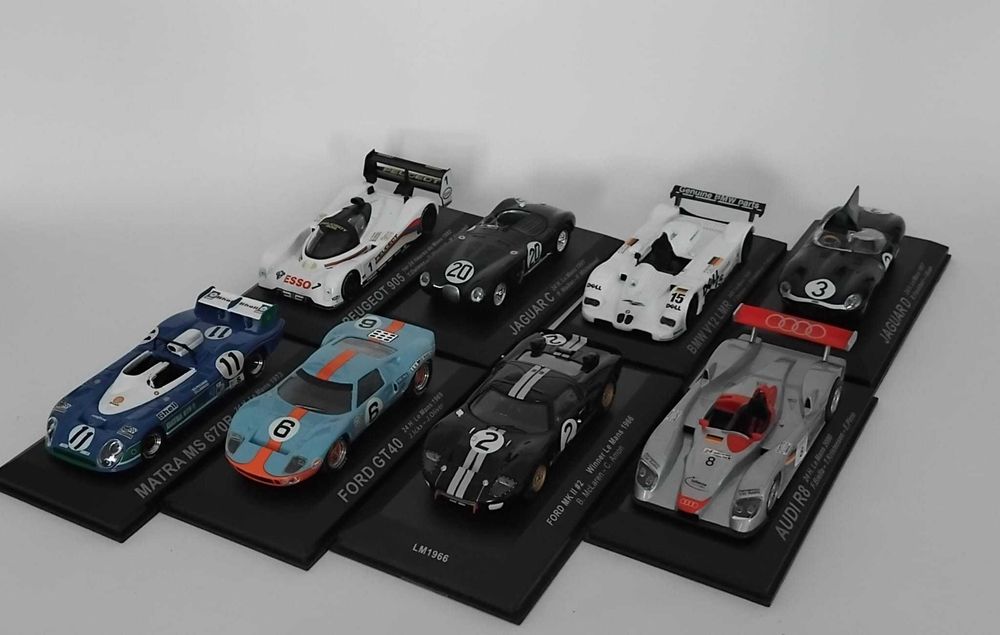Le Mans, Ferrari, Alpine, Lotus, Venturi... 25€/un.   Vendo miniaturas da minha coleção.