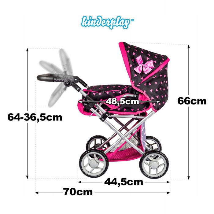 Коляска для ляльок Kinderplay 3w1